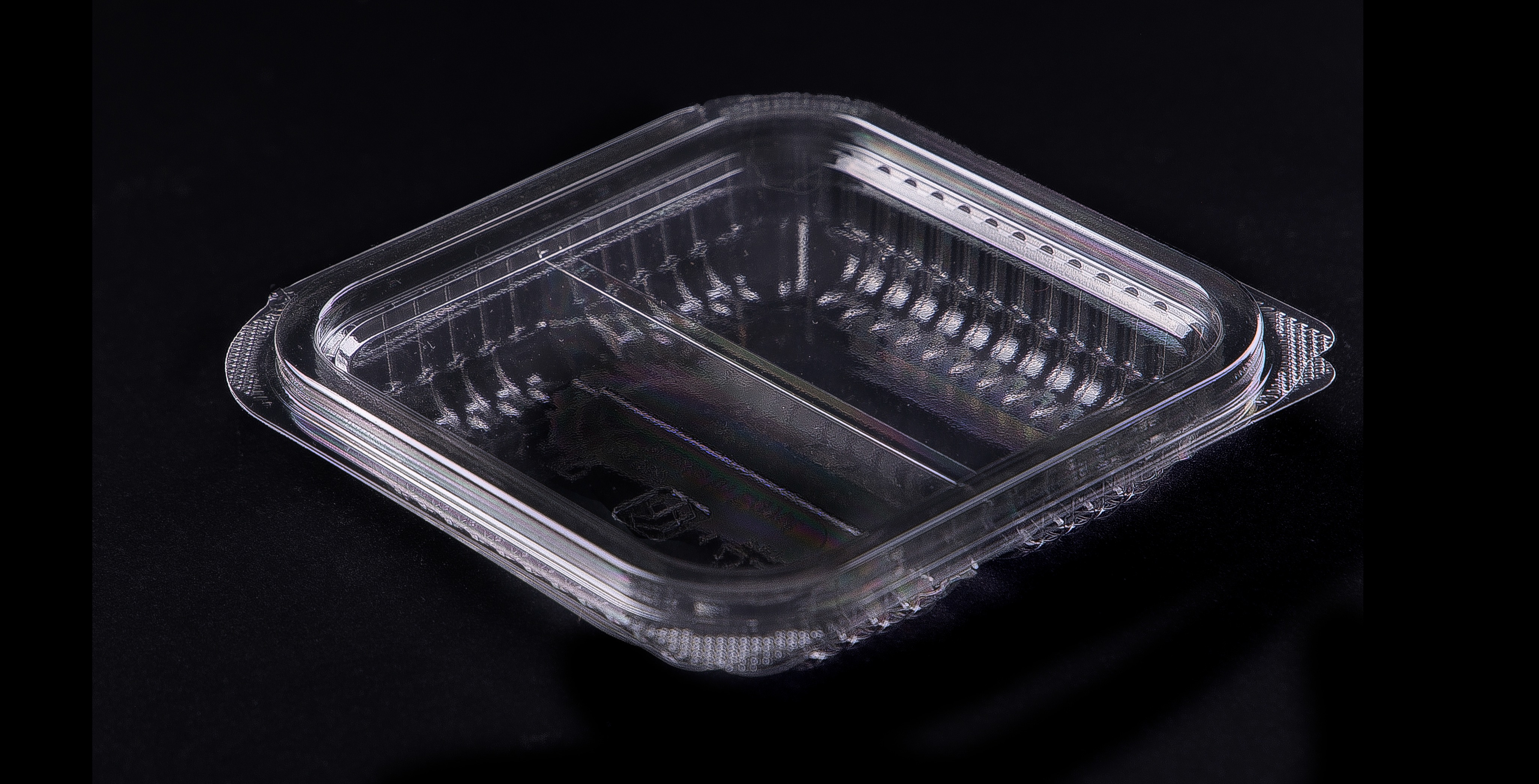 952 Hinged Lid Square Container 