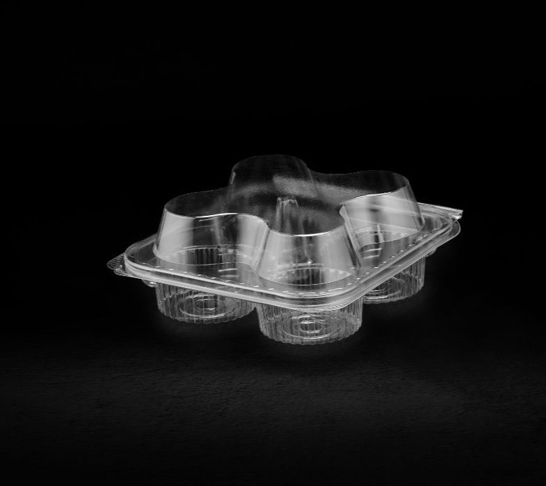 924 Hinged Lid Muffin Container 