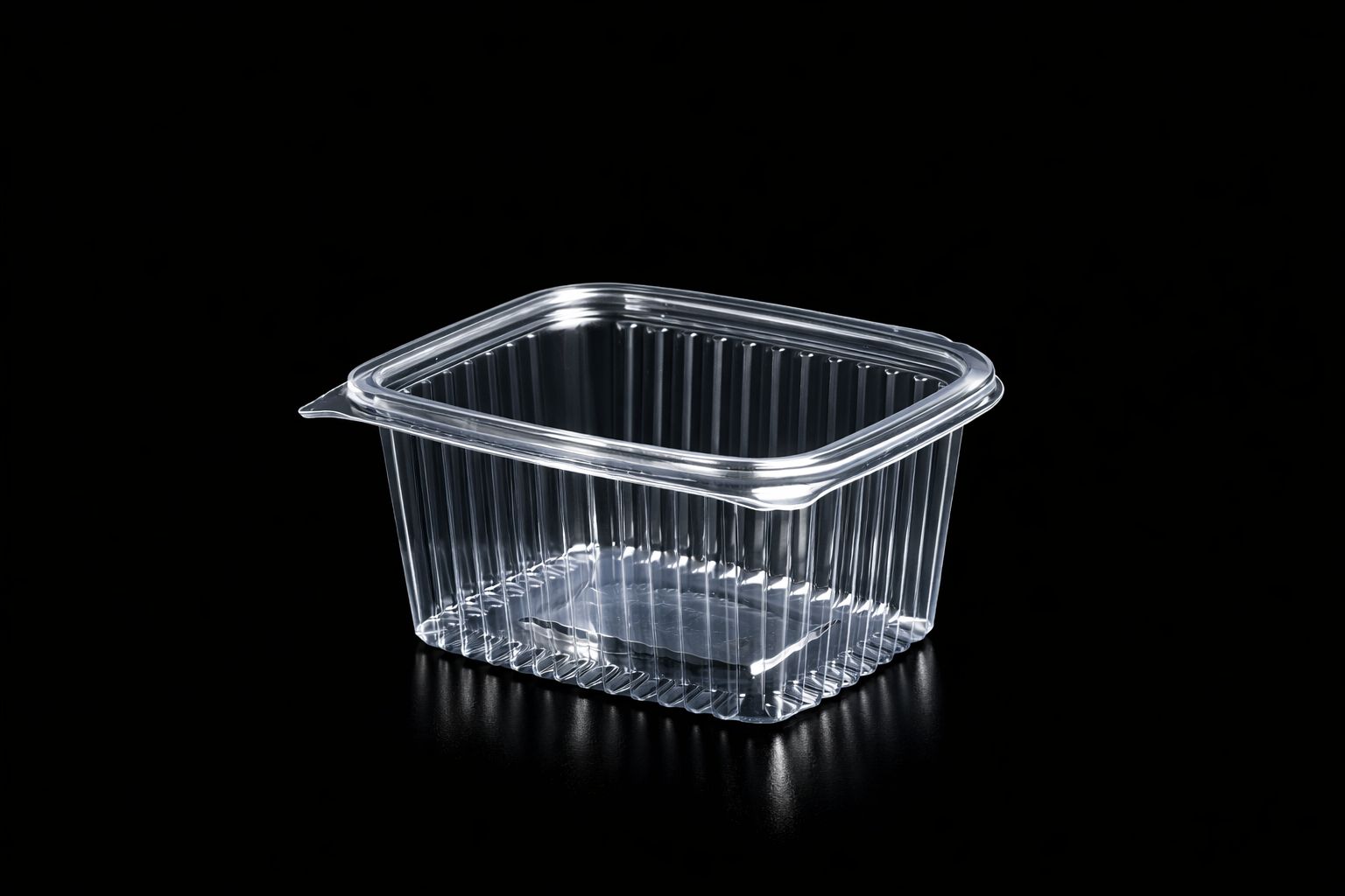 640 Hinged Lid Container (Flat) 