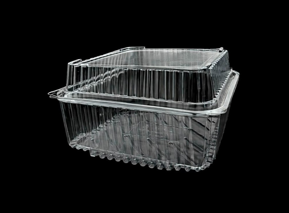 610 Hinged Lid Square Container (High) 